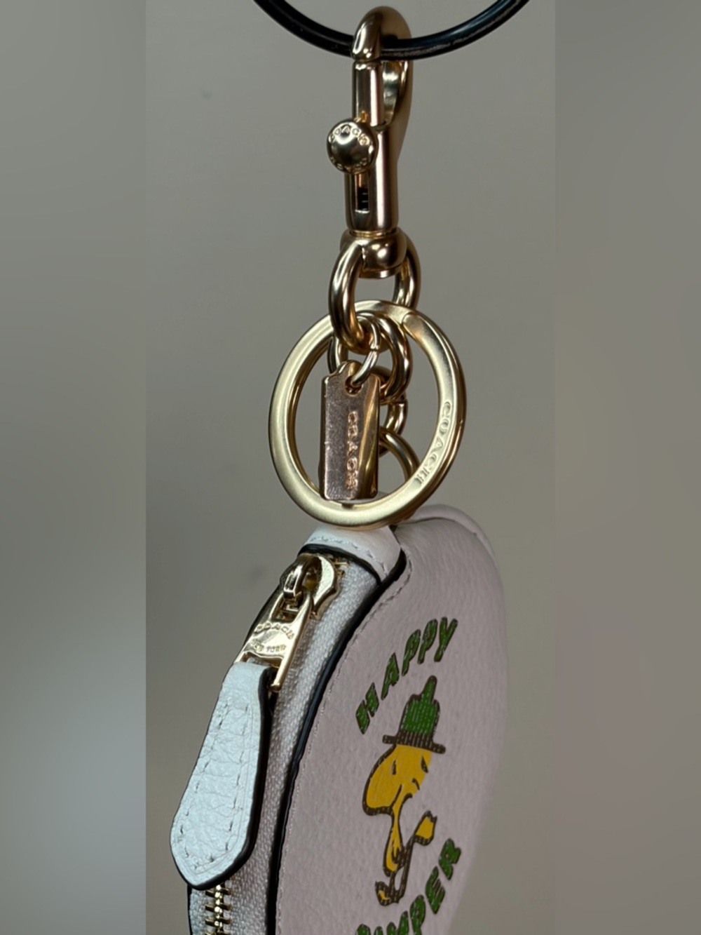 Coach x Peanuts Woodstock LE Circular Pouch Bag Charm C4318 NWT - Picture 4 of 12